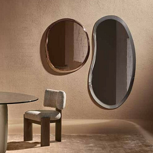 Зеркало итальянское дизайнерское Pangea футуристического дизайна от Gino Carollo бренд Nature Design