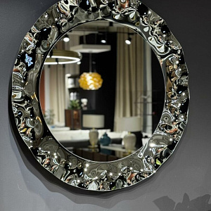 Итальянское круглое зеркало CANOVA 120см Smoke