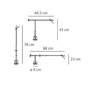 Настольная лампа Artemide Tizio Tizio Micro Black A008100