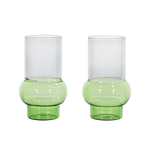 Стакан Tom Dixon Bump Tall Green set of 2