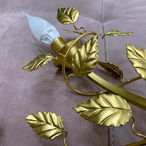 Бра металл золото