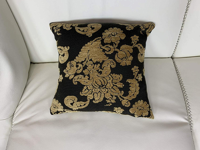  Подушка декоративная  бархатная  итальянская цветочный орнамент , фото № 1