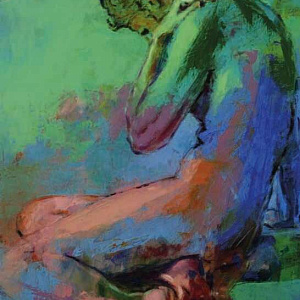 Современное искусство Италия Картина на алюминии 120х120 ART PE-011 Художник Peeter Must люди поп-ар