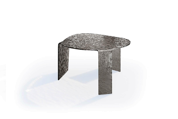  Итальянский журнальный стол из гнутого стекла Luce , фото № 1