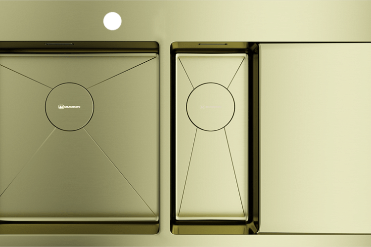  Мойка Omoikiri Akisame 100-2-L-LG , фото № 3