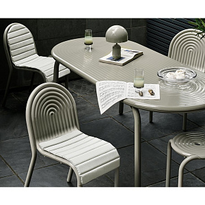 Стул Tom Dixon Groove Groove Side Putty GRSC01PU