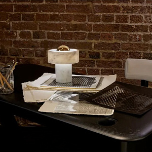 Настольная лампа Tom Dixon Stone Stone Portable Gold STPO01UN