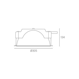 Встраиваемый светильник Artemide Luceri L598200