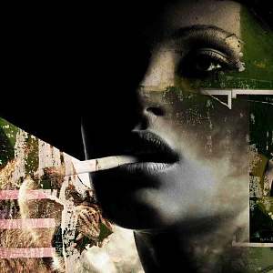 Итальянская картина ART 007. Фактурная штукатурка на алюминии. Дизайн Momenti Lab.