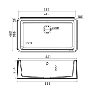 Мойка Omoikiri Tarento 83-WH