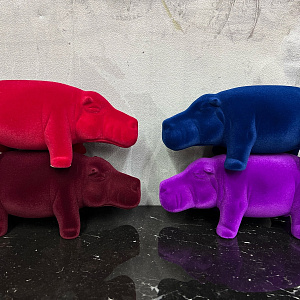 Скульптура Hippo Mini Viola Q451/10 VI   Adriani&Rossi (Италия)