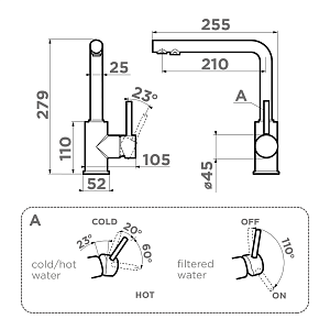 Смеситель Omoikiri Nakagawa 2 Plus-BE