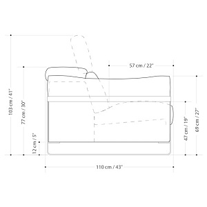 Диван трёхместный Fidelio