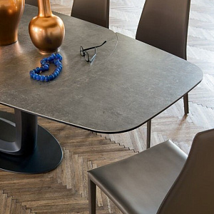 Итальянский обеденный раскладной стол ORBITAL CS4064-E 165 Calligaris Pininfarina