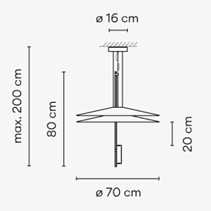Подвесной светильник Vibia Flamingo Flamingo 1510 Graphite 151018/1B