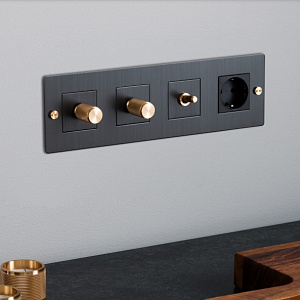 Рамка Buster and Punch Plates and Modules 2G black CPL-022015