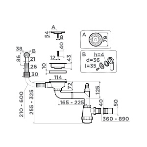 Арматура Omoikiri WK-1CL-R-AB022