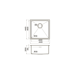 Мойка Omoikiri Taki 44-U/IF-GM