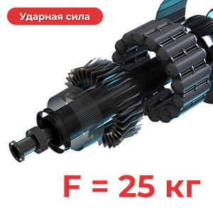 Перкуссионный массажер для тела Yamaguchi Massage Gun MAX PRO