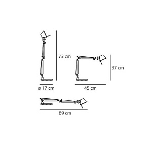 Настольная лампа Artemide Tolomeo Micro A011850