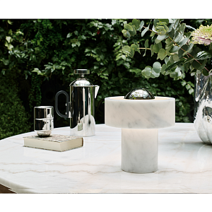 Настольная лампа Tom Dixon Stone Portable Silver