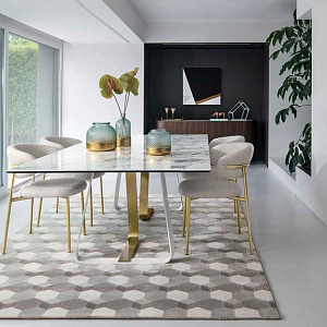 Стол итальянский раскладной с керамической столешницей  SUNSHINE CS4128-R 200 Calligaris Италия