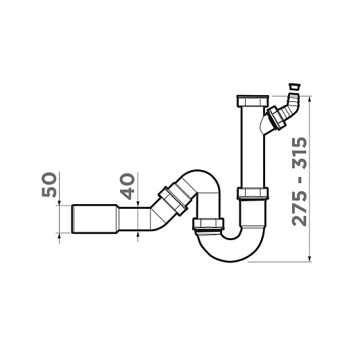  Отводная Арматура Omoikiri для измельчителя NA-01 , фото № 2