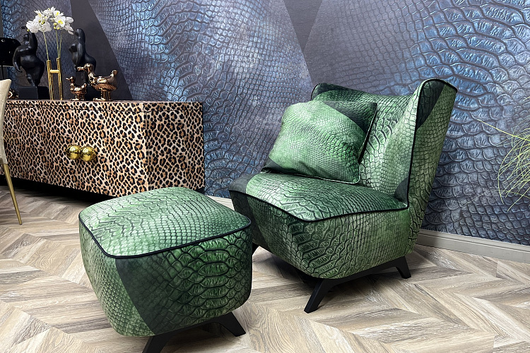  Кресло Bloom с пуфом , фото № 1