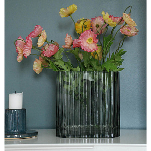 Декоративная ваза для цветов, h.18 см.