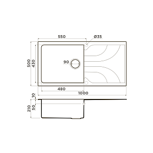 Мойка Omoikiri Yasugata 100-SA