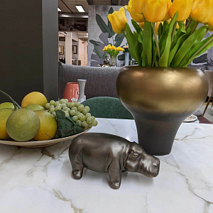 Фигурка Hippo mini golden black Q451/6X35 Adriani&Rossi