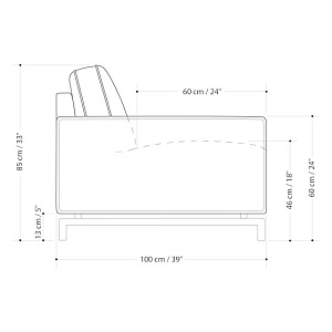 Диван двухместный Capriccio
