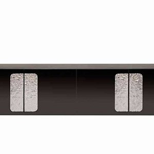 Тумба Debussy Tonin Casa Италия глянцевая с ручками из стекла mortellato