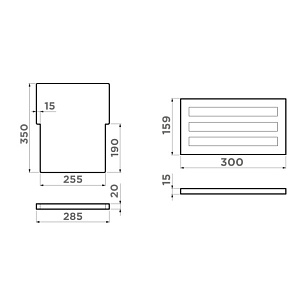 Вставка-держатель и доски FP-04-GB