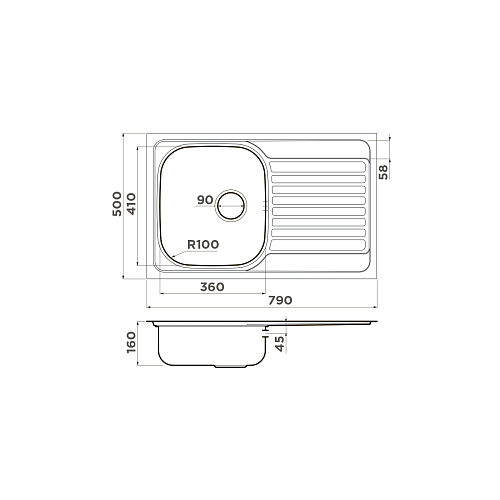  Мойка Omoikiri Kashiogawa 79-IN , фото № 2