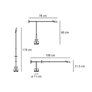 Настольная лампа Artemide Tizio Tizio LED Black A009210