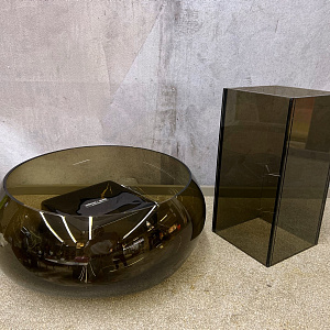 Итальянская Ваза Setus Murano C184A  Adriani&Rossi Италия  из муранского стекла дизайнерская