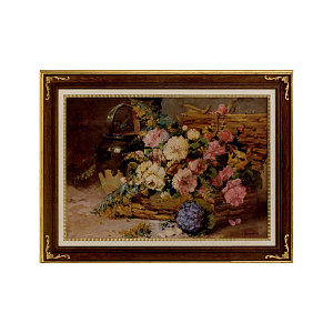 Картина "Корзина с цветами"