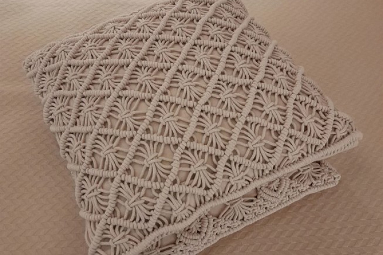  Подушка декоративная Loop (беж) , фото № 1