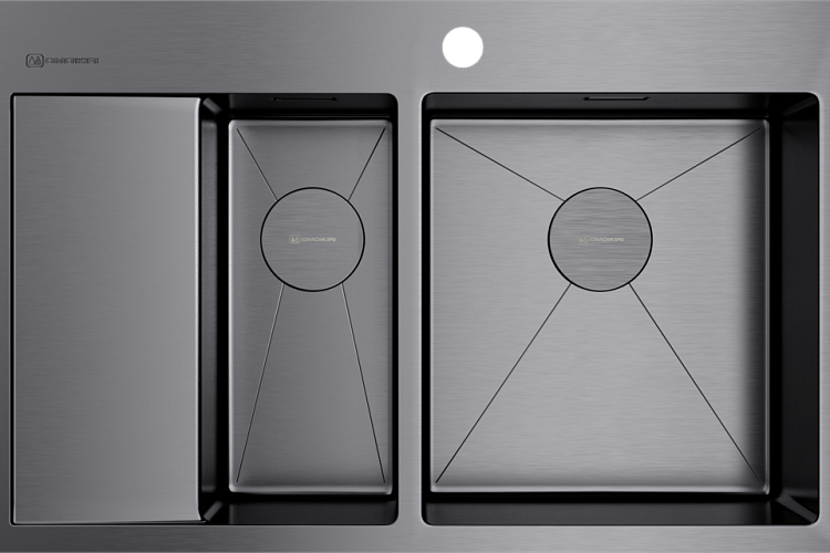  Мойка Omoikiri Akisame 78-2-R-GM , фото № 3