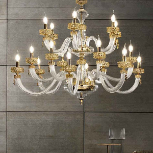 Итальянская Люстра Anais 18 рожков Lux Illuminazione
Люстра из Муранского стекла