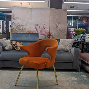 Итальянский стул  You finitura ottone 2807. Бренд Scab Design.