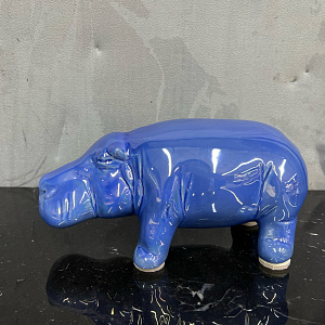Фигурка Hippo mini turhese  итальянская керамика Adriani&Rossi