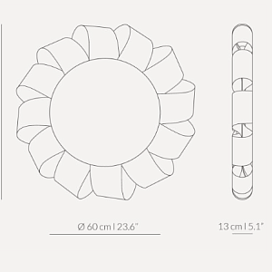 Дизайнерское зеркало Brisa XL от NOMON