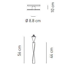 Встраиваемый светильник Axo Light Aura FA AURA 44 White FAAURA44BCCR12V