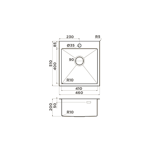  Мойка Omoikiri Akisame 46-LG , фото № 2