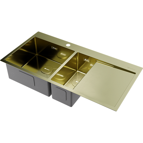  Мойка Omoikiri Akisame 100-2-L-LG , фото № 1