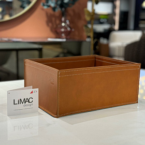 Набор из 3х кожаных корзинок