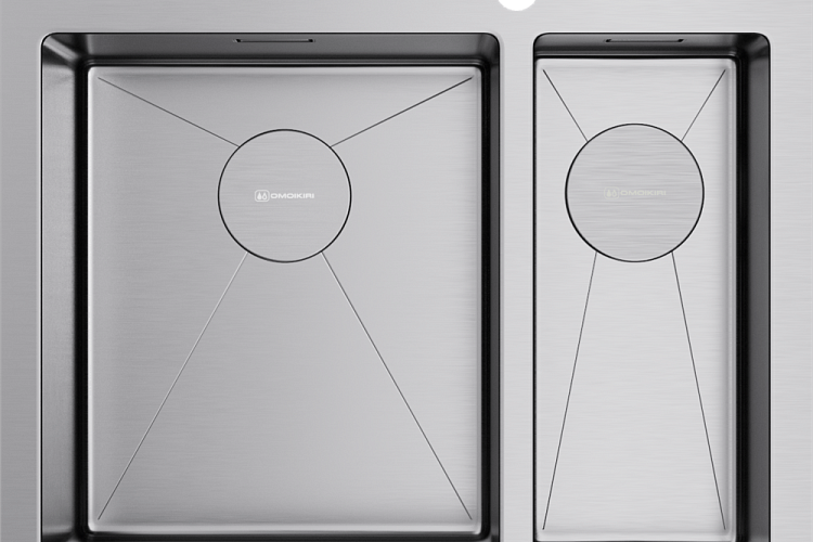  Мойка Omoikiri Akisame 60-2-L-IN , фото № 3