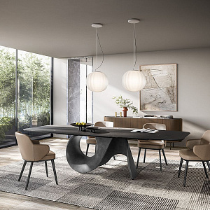 Итальянский Стол обеденный фиксированный Seashell CS4141-FB 250. Calligaris.